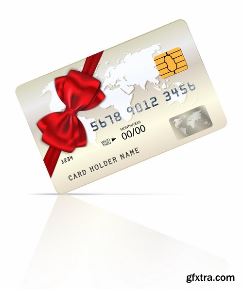 Newest collection of bank cards 25 Eps