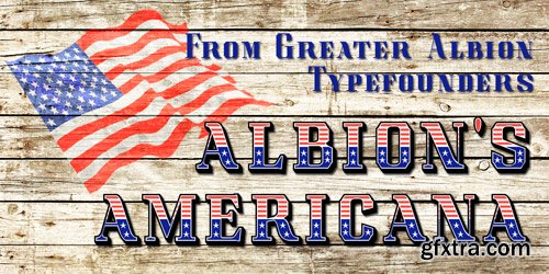 Albion's Americana Font Family - 6 Fonts for $48