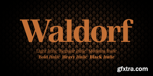 Waldorf Pro Font Family - 13 Fonts for $360