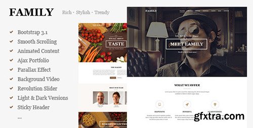 ThemeForest - Family - MultiPurpose Responsive One Page Template - RIP