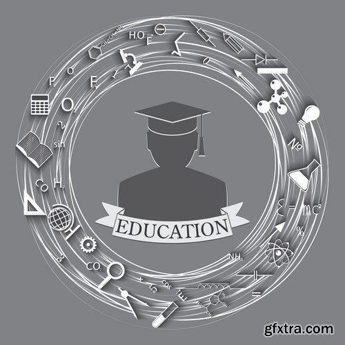 Stock Vectors - Education, 25xEPS