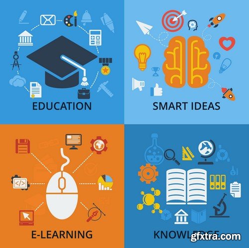 Stock Vectors - Education, 25xEPS