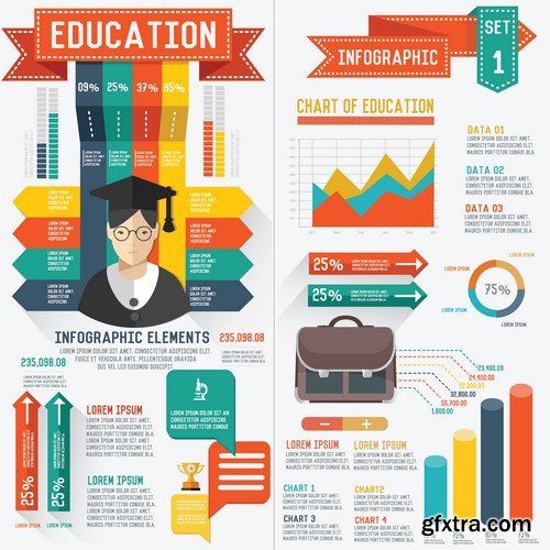 Stock Vectors - Education, 25xEPS