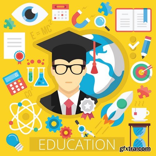 Stock Vectors - Education, 25xEPS