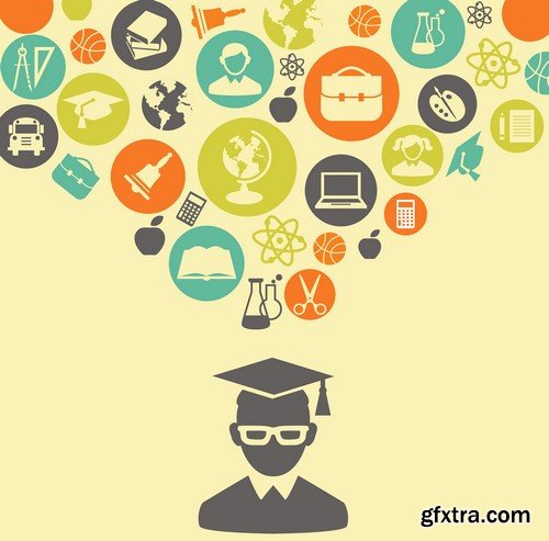 Stock Vectors - Education, 25xEPS