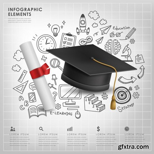 Stock Vectors - Education, 25xEPS