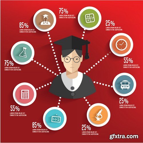 Stock Vectors - Education, 25xEPS