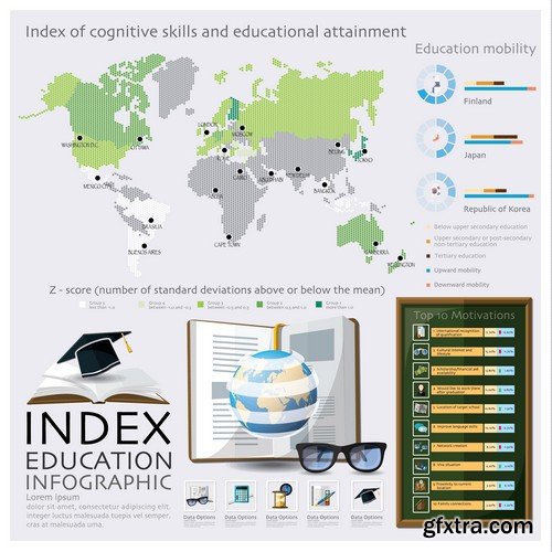 Stock Vectors - Education, 25xEPS