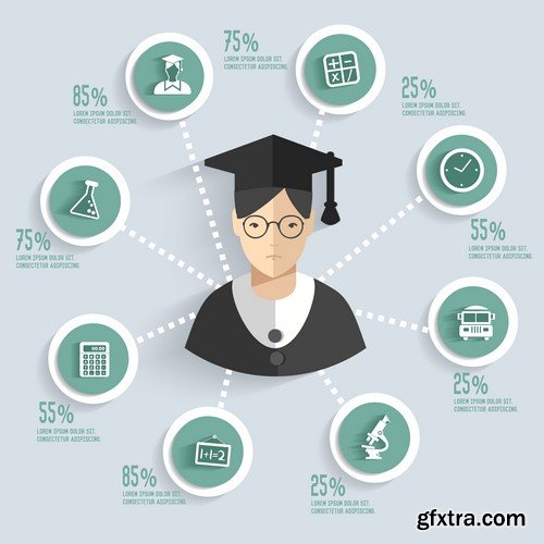 Stock Vectors - Education, 25xEPS