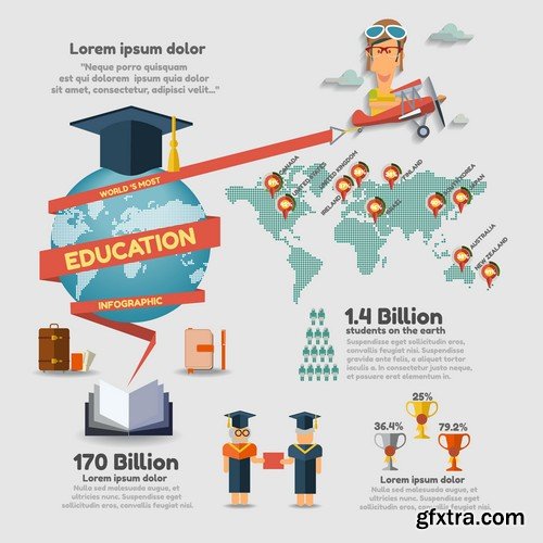 Stock Vectors - Education, 25xEPS