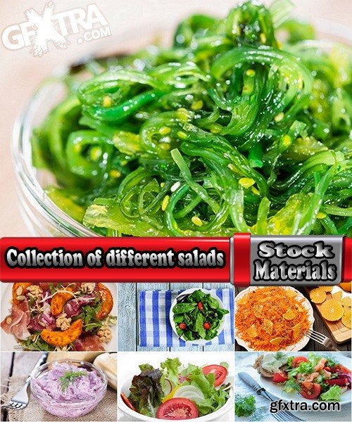 Collection of different salads 25 UHQ Jpeg