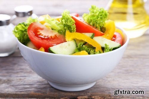 Collection of different salads 25 UHQ Jpeg