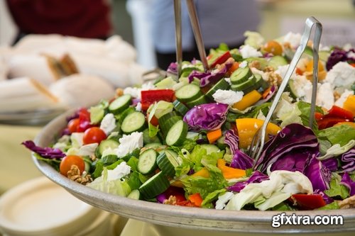 Collection of different salads 25 UHQ Jpeg