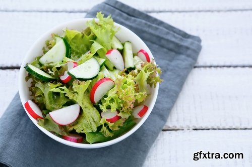 Collection of different salads 25 UHQ Jpeg