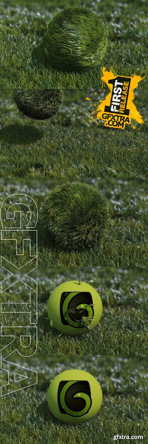 Bouncy Grass Ball Logo Reveal - Videohive 9280907