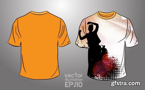 Collection of drawings for T-shirts #2-25 Eps