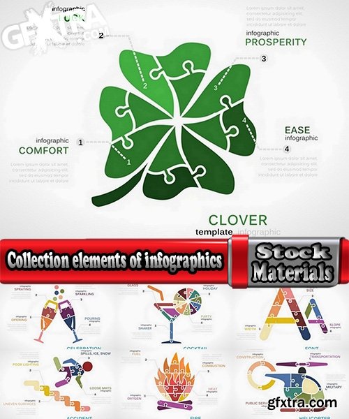 Collection elements of infographics shopping vector image #2-25 Eps