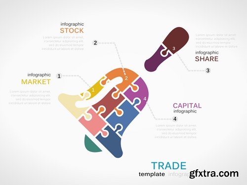 Collection elements of infographics shopping vector image #2-25 Eps