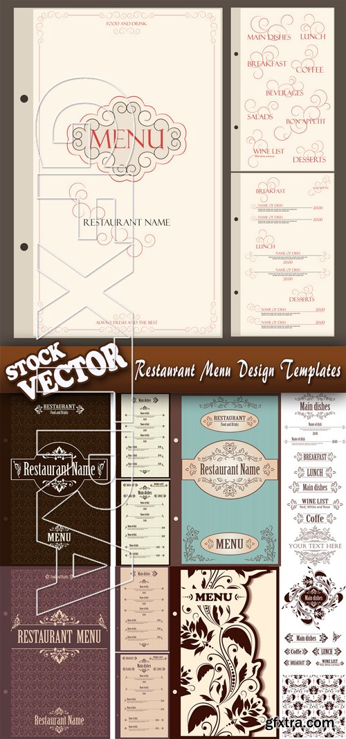 Stock Vector - Restaurant Menu Design Templates