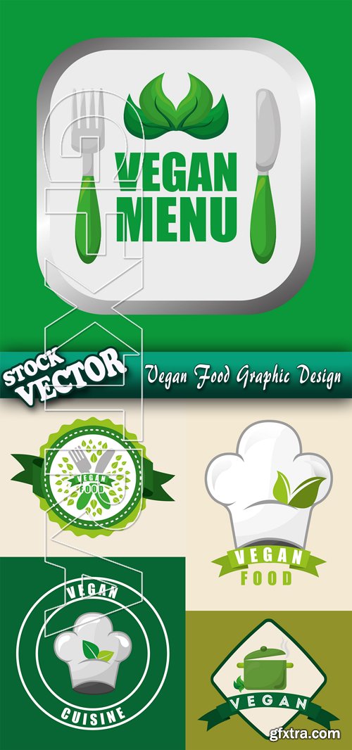 Stock Vector - Vegan Food Graphic Design