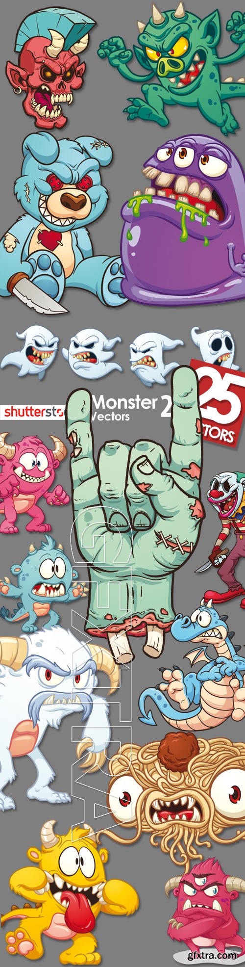 Monster Vectors 2, 25xEPS