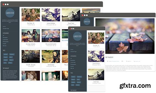 Gridster Lite v1.0.6.3 - Portfolio WordPress Theme