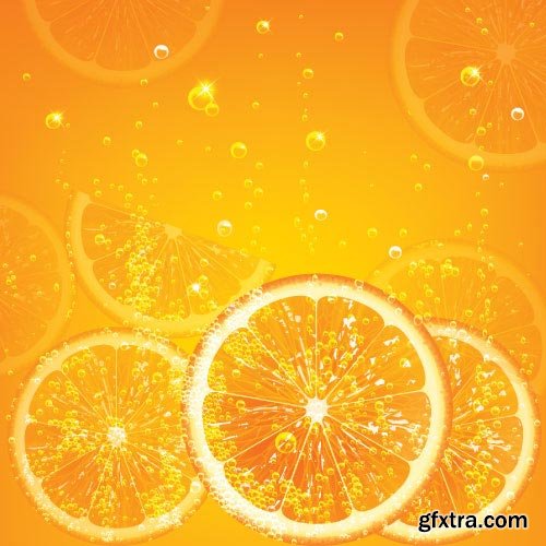 Orange Vectors 34xEPS