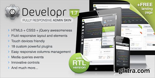 ThemeForest - Developr v1.7 - Fully Responsive Admin Skin - FULL