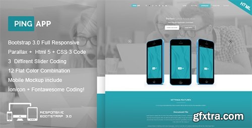 ThemeForest - Ping App - One Page App Landing Page - RIP