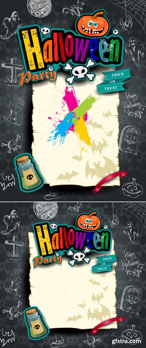 Halloween Templates Vector