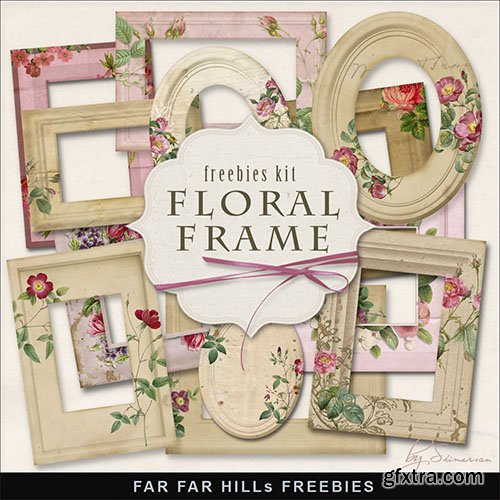 Scrap-kit - Floral Frame 2014 - 14 PNG Images