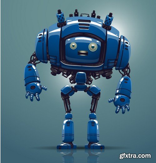 Stock Vectors - Robot, 25xEPS