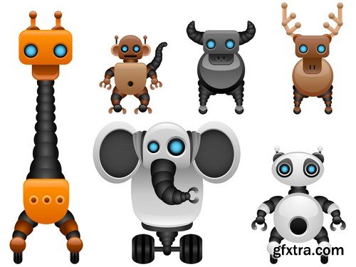 Stock Vectors - Robot, 25xEPS