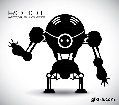 Stock Vectors - Robot, 25xEPS