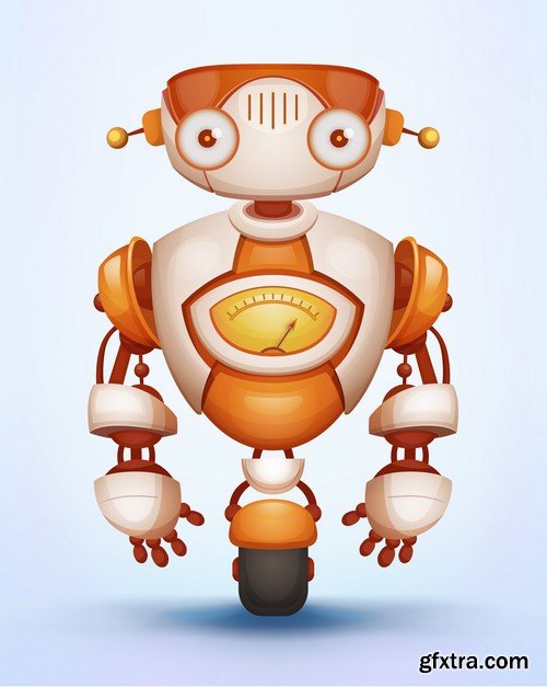 Stock Vectors - Robot, 25xEPS