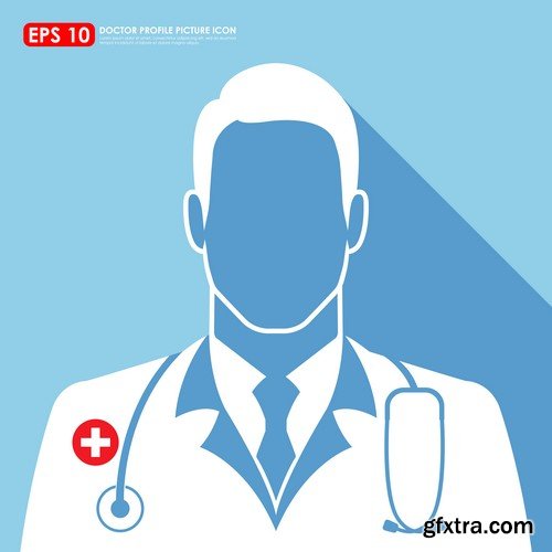 Stock Vectors - Medical background 5, 25xEPS