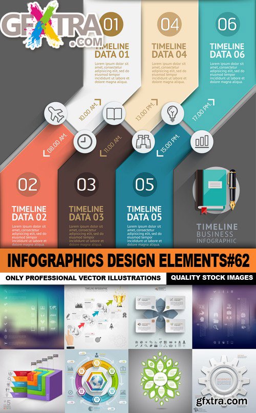 Infographics Design Elements#62 - 25 Vector