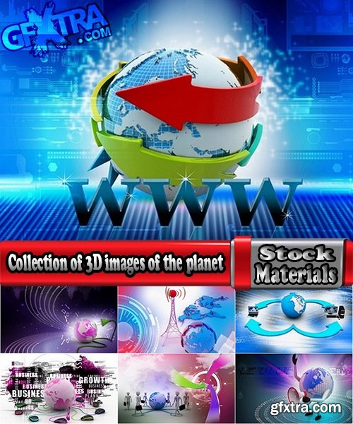 Collection of 3D images of the planet 25 UHQ Jpeg