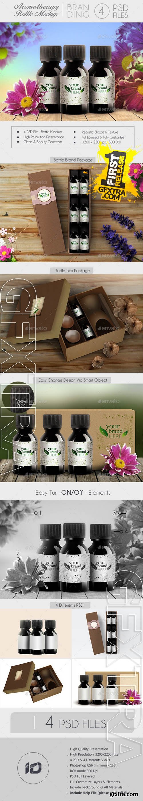 Aromatherapy Bottle Branding Mock-Up - GraphicRiver 9225444