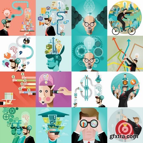 Collection of elements of infographics people vector image 25 Eps