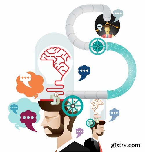 Collection of elements of infographics people vector image 25 Eps