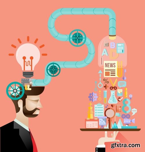 Collection of elements of infographics people vector image 25 Eps