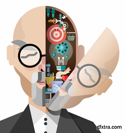 Collection of elements of infographics people vector image 25 Eps