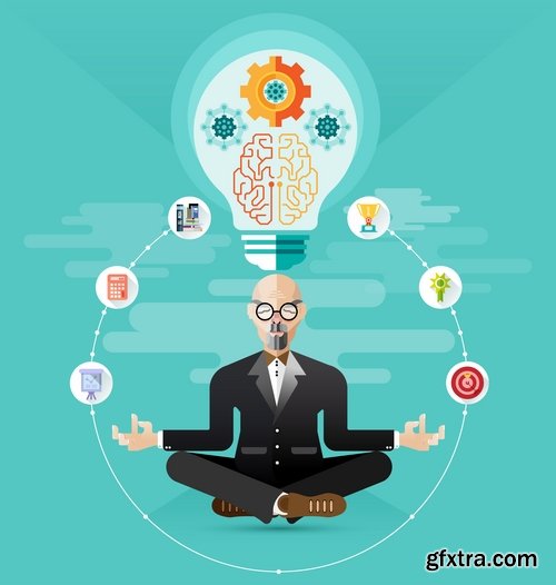 Collection of elements of infographics people vector image 25 Eps