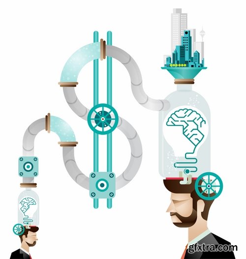 Collection of elements of infographics people vector image 25 Eps