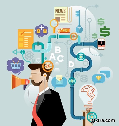 Collection of elements of infographics people vector image 25 Eps