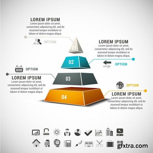 Collection elements of infographics vector image #4-25 Eps