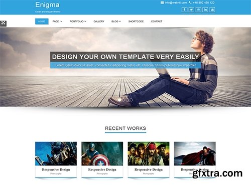 Enigma v1.4 - Portfolio WordPress Theme