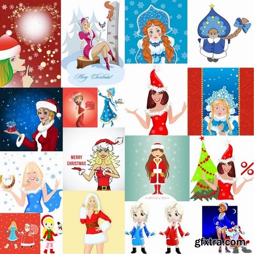 Collection of different cartoon Snow Maidens 25 Eps