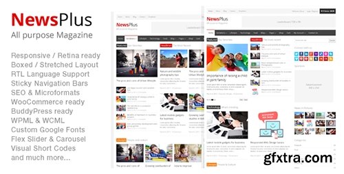 ThemeForest - NewsPlus v1.4.1 - Magazine/Editorial WordPress Theme